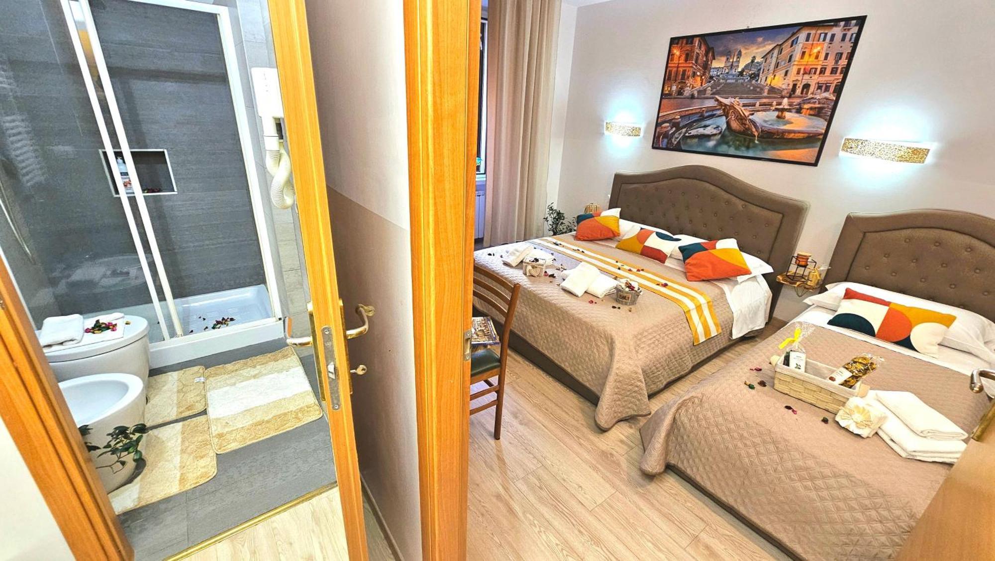 לינה וארוחת בוקר A Casa Simpatia Roma - Free Parking If You Book 4 Nights מראה חיצוני תמונה